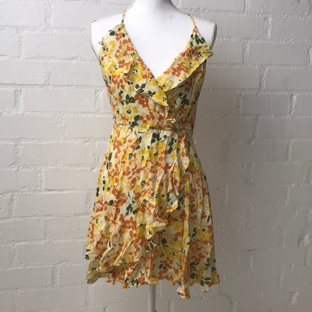 faux wrap floral dress from Kimchi Blue